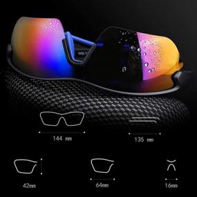 img 1 attached to 🕶️ Polarized Baseball Cycling Motorcycle Sunglasses: Essential Accessories for Men's Eyewear