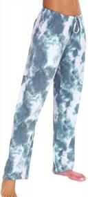 img 1 attached to Women'S Tie-Dye Cotton Pajama Bottom With Drawstring - Comfy Fit Casual Lounge Pants By ENJOYNIGHT