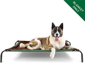 img 3 attached to 🐾 Furhaven Pet Reinforced Cot Bed: Metal Frame, Plush Cot Dog Blanket, Detachable Pouch, and Self-Warming Thermal Mat for Dogs and Cats - Various Sizes and Colors