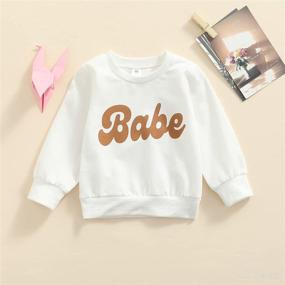 img 3 attached to Clothes Printed Pullover Sweatshirt Sweater Apparel & Accessories Baby Boys good for Clothing