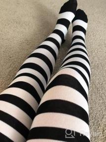 img 5 attached to Stay Stylish And Cosy With DAZCOS Striped Thigh High Socks - Perfect For Cosplay And Everyday Wear!