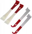 4pcs stainless steel bee hive tool set - multifunctional beekeeping equipment for scraping and prying. logo