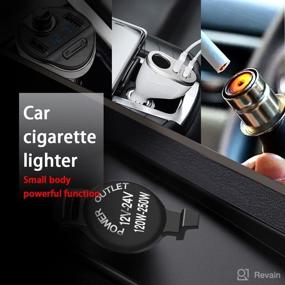 img 3 attached to 🔌 Vivian 12V 120W Cigarette Lighter Power Socket Plug Outlet for Car Motorcycle: Reliable and Versatile Charging Solution