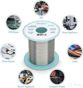 img 3 attached to 🔌 Weller WSW SCN M1 (T0051404999) Lead Free Solder Wire - 0.3mm, 0.5mm, 0.8mm - 21g - Sn99.3Cu0.6Ni0.05 - Flux Content 3.5%