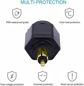 img 1 attached to Cllena Powerlet Charger Voltmeter Motorcycle Replacement Parts in Lighting & Electrical