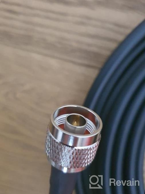 img 1 attached to Enhance Your Network Signal With GEMEK 36 Ft Low-Loss Coaxial Extension Cable For 3G/4G/5G/LTE/ADS-B/Ham/GPS/WiFi/RF Radio To Antenna Or Surge Arrester Use review by John Wei