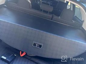 img 6 attached to Крышка багажника Hyundai Ioniq 5 2022 — выдвижная защитная шторка заднего багажника от BORDAN – сверление не требуется – черный с отделкой из углеродного волокна – обязательный аксессуар