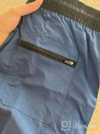 img 1 attached to AOTORR Men'S Swim Trunks Quick Dry Solid Swimsuit Beach Sports Shorts With Back Zipper Pockets review by Aaron Johnson