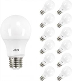 img 4 attached to Linkind Dimmable A19 LED Light Bulbs, 60W Equivalent, E26 Base, 5000K Daylight, 9.5W 840 Lumens 120V, UL Listed FCC Certified, Pack Of 12