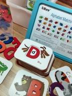 img 1 attached to Wooden Alphabet Flash Cards And Puzzle Set With Animal Counting Blocks And Sight Words Match Game - Perfect For Toddler Learning And Montessori Education - 3+ Years - 36 Cards And 37 Blocks Included review by Abby Page