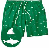men's swim trunks elastic waist drawstring shorts s-2xl logo