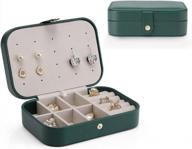 organize your jewelry with vlando travel storage box - vintage green for girls and women logo