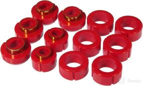 img 1 attached to 🔴 Red Prothane 7-115 Body Mount Bushing Kit for Standard Cab Pickup Trucks - 12 Piece Set