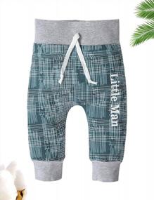 img 1 attached to Adorable Newborn Baby Boy Outfit: Von Kilizo Letter Print Hoodies + Long Pants Set For Fall And Winter