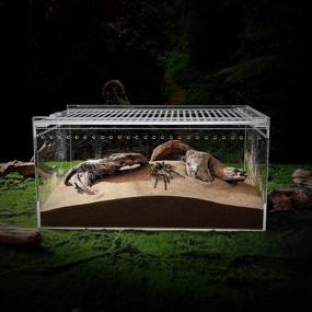 img 3 attached to 🐍 POPETPOP Reptile Breeding Box: Transparent Habitat for Snake, Turtle, Lizards - Perfect Reptile Feeding Container and Aquarium Breeding Tank