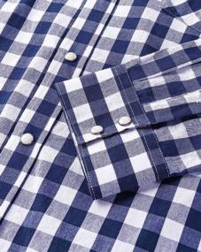 img 2 attached to 👔 Stylish Western Shirts with Regular Sleeve Buttons – Perfect for Your Unique Fashion Statement