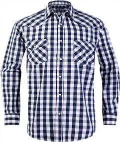 img 4 attached to 👔 Stylish Western Shirts with Regular Sleeve Buttons – Perfect for Your Unique Fashion Statement