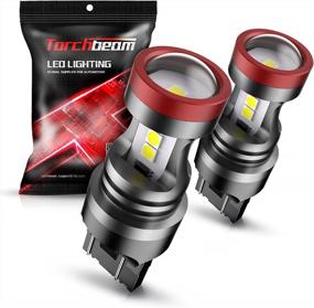 img 4 attached to Torchbeam 7440 7443 LED Bulb Xenon White 6000K T20 Wedge 7441 7444 992 Backup Reverse Light LED Bulbs With Projector（Pack Of 2）
