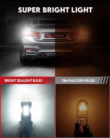 img 1 attached to Torchbeam 7440 7443 LED Bulb Xenon White 6000K T20 Wedge 7441 7444 992 Backup Reverse Light LED Bulbs With Projector（Pack Of 2）