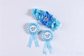 img 4 attached to HAPPYLAND Shower Decorations Tinplate Maternity Baby Stationery