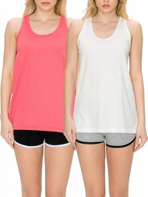 img 4 attached to Women'S Loose Fit Flowy Tank Tops By EttelLut - Perfect For Workout, Yoga, Running & Gym!