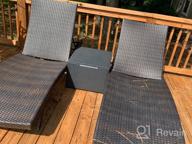img 1 attached to Stylish Outdoor Furniture: Keter Emma Corfu Coffee Table With All-Weather Storage For Gardens And Backyards In Grey review by Kelly Thompson