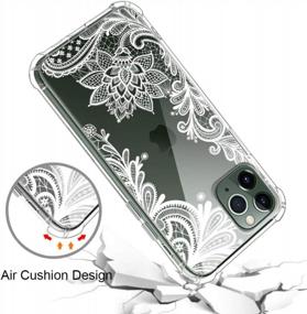 img 2 attached to Amurgo Case For IPhone 11 Pro Max 2019, Shockproof TPU Bumper Protective Case For Apple IPhone 11 Pro Max 6.5 Inch, Clear Lace Design