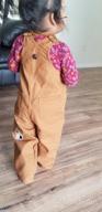 img 1 attached to Carhartt Boys' Toddler Brown Bib Overall in Size 3T review by Eric Krull