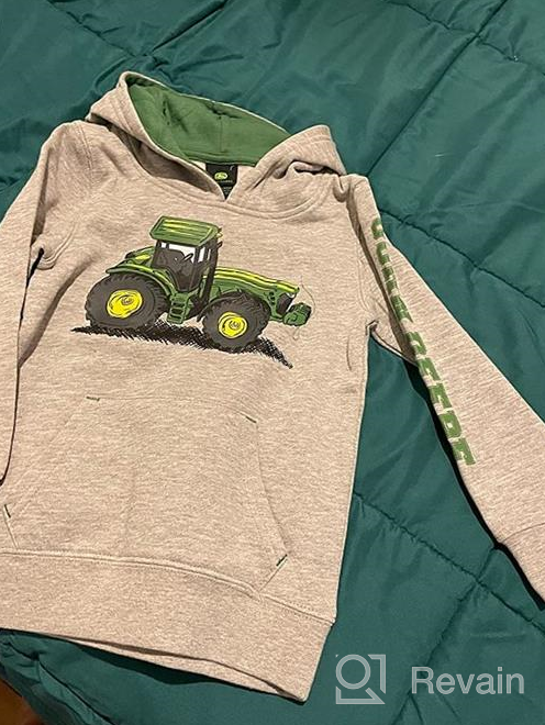 img 1 attached to 👶 John Deere Toddler Fleece Pullover Boys' Clothing – Stylish Hoodies & Sweatshirts for Fashionable Kids review by Chris Hodges