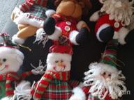 img 1 attached to 6 Pack Xmas Plush Hanging Ornaments - Santa/Snowman/Reindeer Christmas Tree Decorations For Holiday Party Decor Festive Season Pendant By Dreampark review by Jeff Talcott