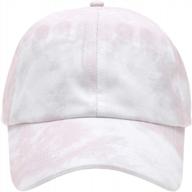 mirmaru colorful tie dye dad hat - 100% cotton spiral baseball cap for women and men with adjustable strap logo