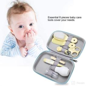 img 3 attached to 👶 ZJchao Baby Grooming Kit: 8 essential tools for baby hair, nails, nose, teeth, and body care - Yellow