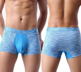 img 2 attached to YuKaiChen Men'S Short-Leg Boxer Briefs With Performance-Enhancing Bulge-Pouch Technology