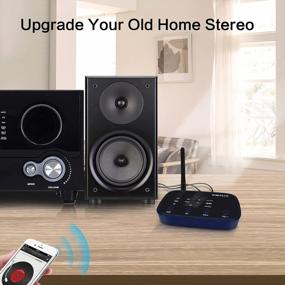 img 3 attached to Upgrade Your Home Stereo With SIMOLIO JH-211 Long Range Bluetooth Receiver - AptX Low Latency, AptX HD Bluetooth 5.0, EQ & VOL Control - Ideal For Music Streaming With 3.5Mm/RCA/Optical Connectivity