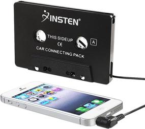 img 4 attached to INSTEN 3.5Mm Universal Car Audio Cassette To Aux Adapter For Smartphones, Cassette Adapter For Car, 3-Feet Cord