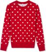 girls valentine sweater 100% cotton kids pullover - boboyoyo toddler heart knit winter clothes top light logo