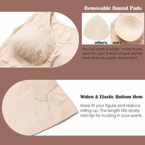 img 1 attached to Vaslanda Women Shaper Cami: Built-In Bra Shapewear Tank Top For Tummy Control & Slimming Compression