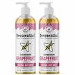 refresh & rejuvenate with beessential grapefruit body wash - 2 pack, 16 oz sulfate-free gel for men & women with essential oils logo