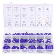 🔧 glarks 18 sizes 270pcs purple rubber o-ring kit for auto air conditioning compressor seals repair in vehicles logo