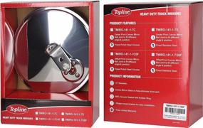 img 3 attached to 7.5" Wide Angle Round Convex Mirror With Offset Pivot For Heavy Duty Trucks, Semis, And Trailers - Stainless Steel Finish To Eliminate Blind Spots - Topline Products