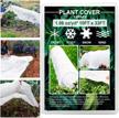 reusable rectangle plant blanket for cold weather snow protection - 10ft×33ft frost protection floating row cover, winterize cover for garden plant covers freeze protection logo