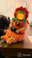 img 1 attached to Toddler Baby Boy Girl Halloween Outfit Pumpkin Bodysuit Halloween Costumes Romper Tops Hat Footies review by Corey Holloway