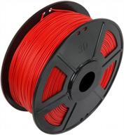 pla 1.75mm 3d printer filament, soft flexible red color (multiple options), 2.2lb / 1kg - wyzworks logo