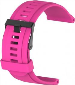 img 1 attached to Сменный силиконовый ремешок для часов Suunto Core ALU Sport &amp; Essential Series Watch | Аксессуар для фитнес-браслета