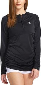img 4 attached to Baleaf Half Zip Protection Rashguard Adjustable Women's Clothing : Swimsuits & Cover Ups