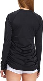 img 2 attached to Baleaf Half Zip Protection Rashguard Adjustable Women's Clothing : Swimsuits & Cover Ups