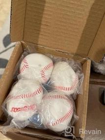 img 5 attached to GoSports Sticky Baseballs For Pitch N' Stick Game - Set Of 4 Replacement Balls