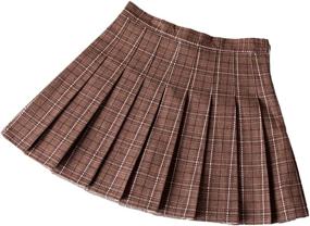 img 4 attached to XXXITICAT School Uniform Scooter Pleated Girls' Clothing : Skirts & Skorts