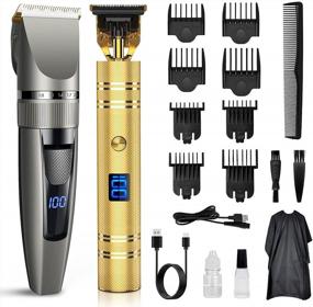 img 4 attached to Professional Haircutting Kit For Home Barbers - Qhou Hair Trimmer And Clipper Set For Precise Results
