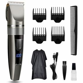 img 2 attached to Professional Haircutting Kit For Home Barbers - Qhou Hair Trimmer And Clipper Set For Precise Results